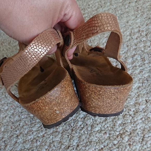 Papillio by Birkenstock Ashley Metallic Wedge Sandal size 39.5 - Picture 9 of 14